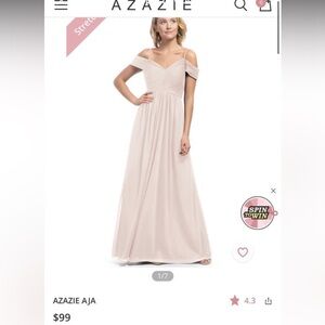 Azazie Aja Bridesmaid Pink Dress